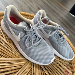 Nike Gray and White Sneakers